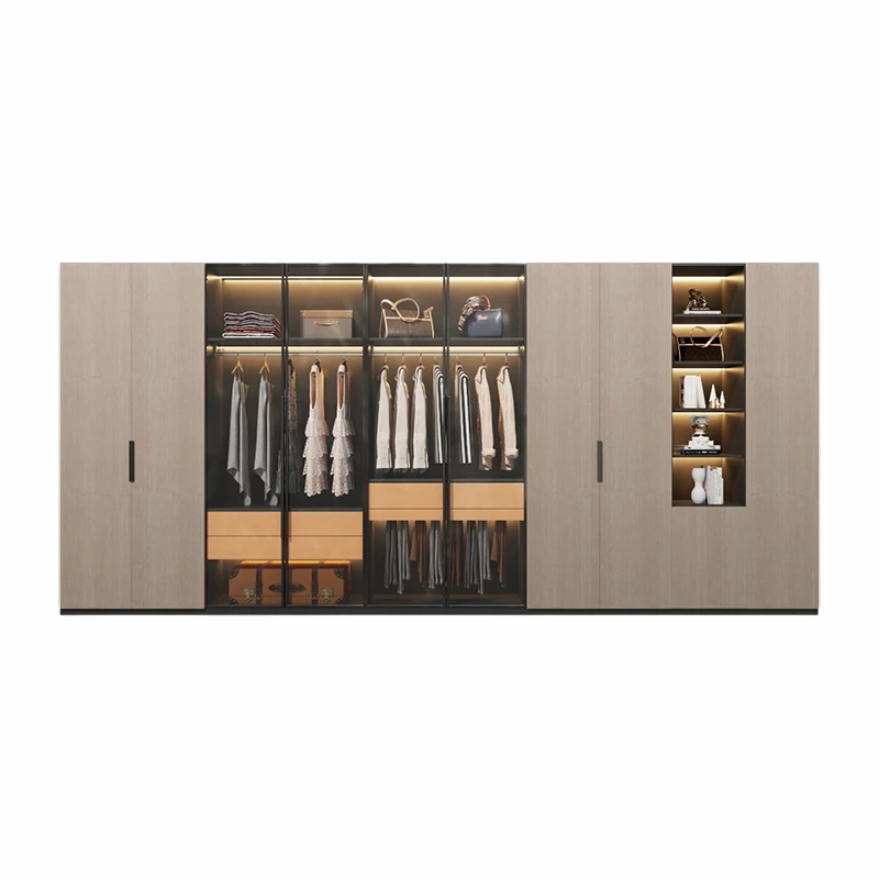 An Open Wardrobe Closet