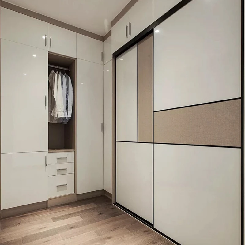 White Melamine Bedroom Wardrobe
