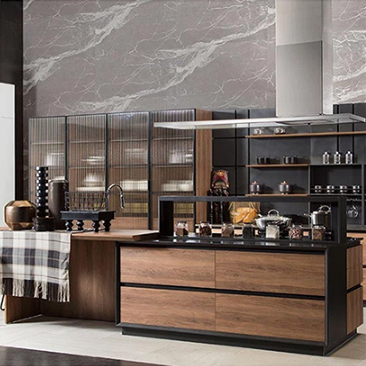 Wooden Countertop Kitchen Cabinets